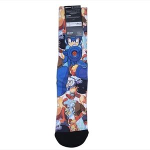 ❤️2/$10 NEW Megaman Crew Socks Loot Crate Exclusive Bioworld Size 10-13